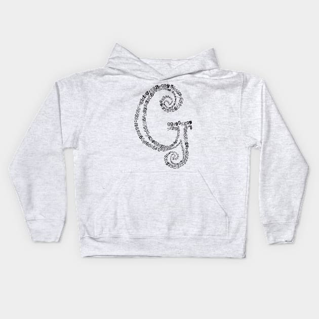 G monogram Kids Hoodie by hedehede